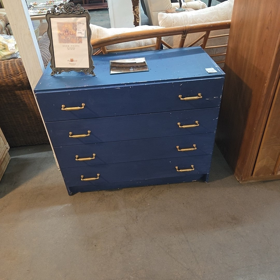 blue chest with drawers