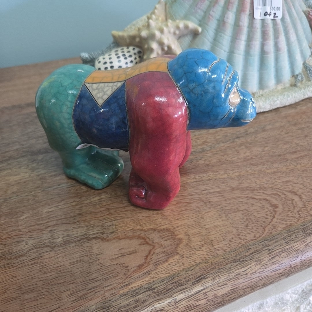 raku pottery gorilla- south africa