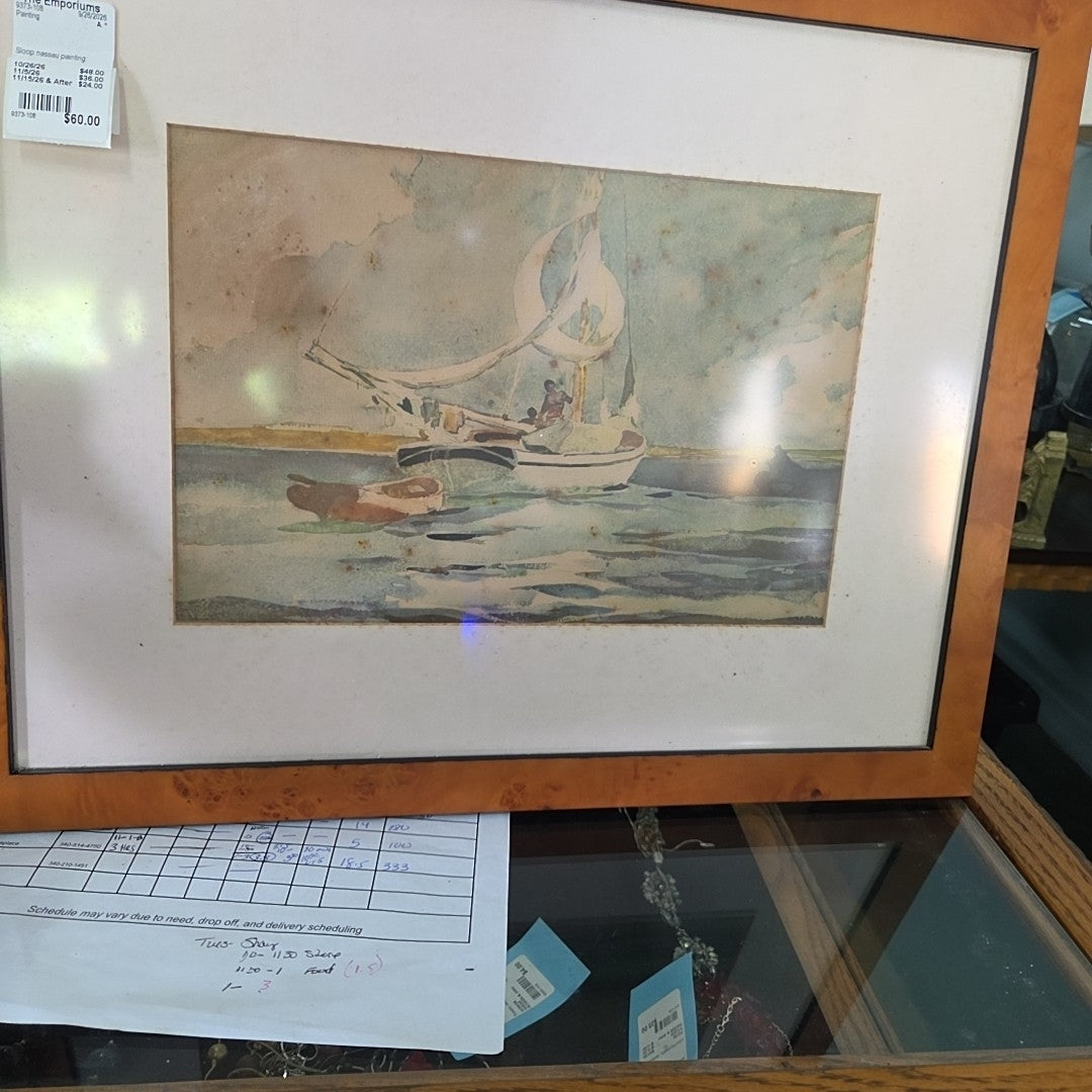 Sloop nassau painting