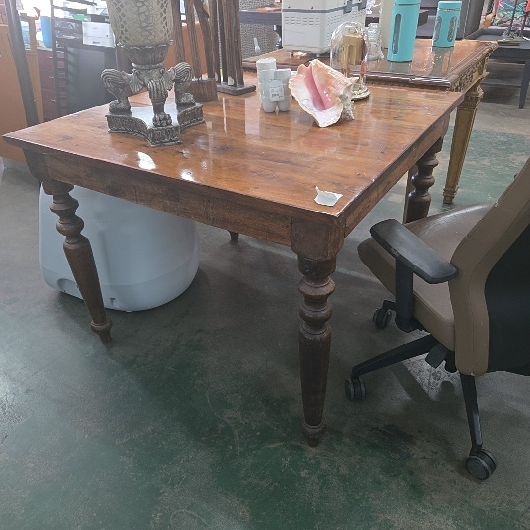 wooden dining room table