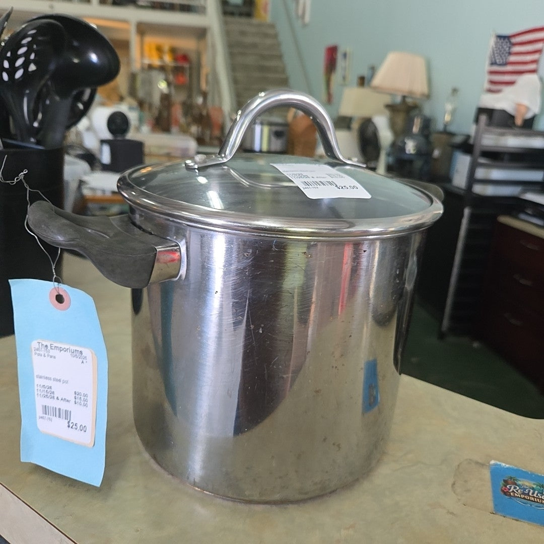 stainless steel pot