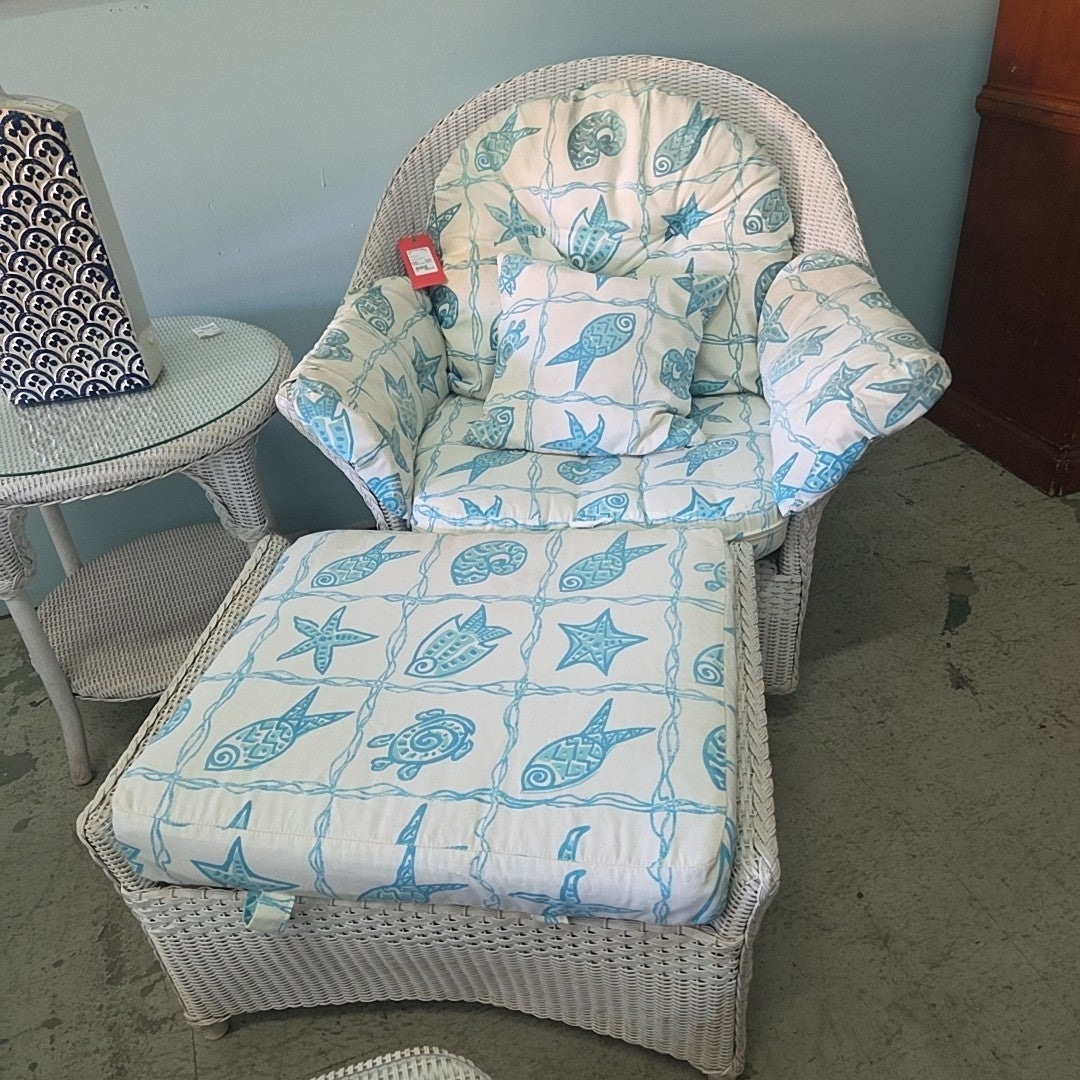 chair and ottoman