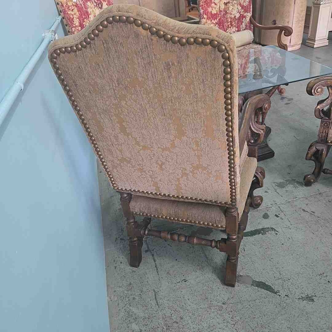 Renaissance revival high back chair