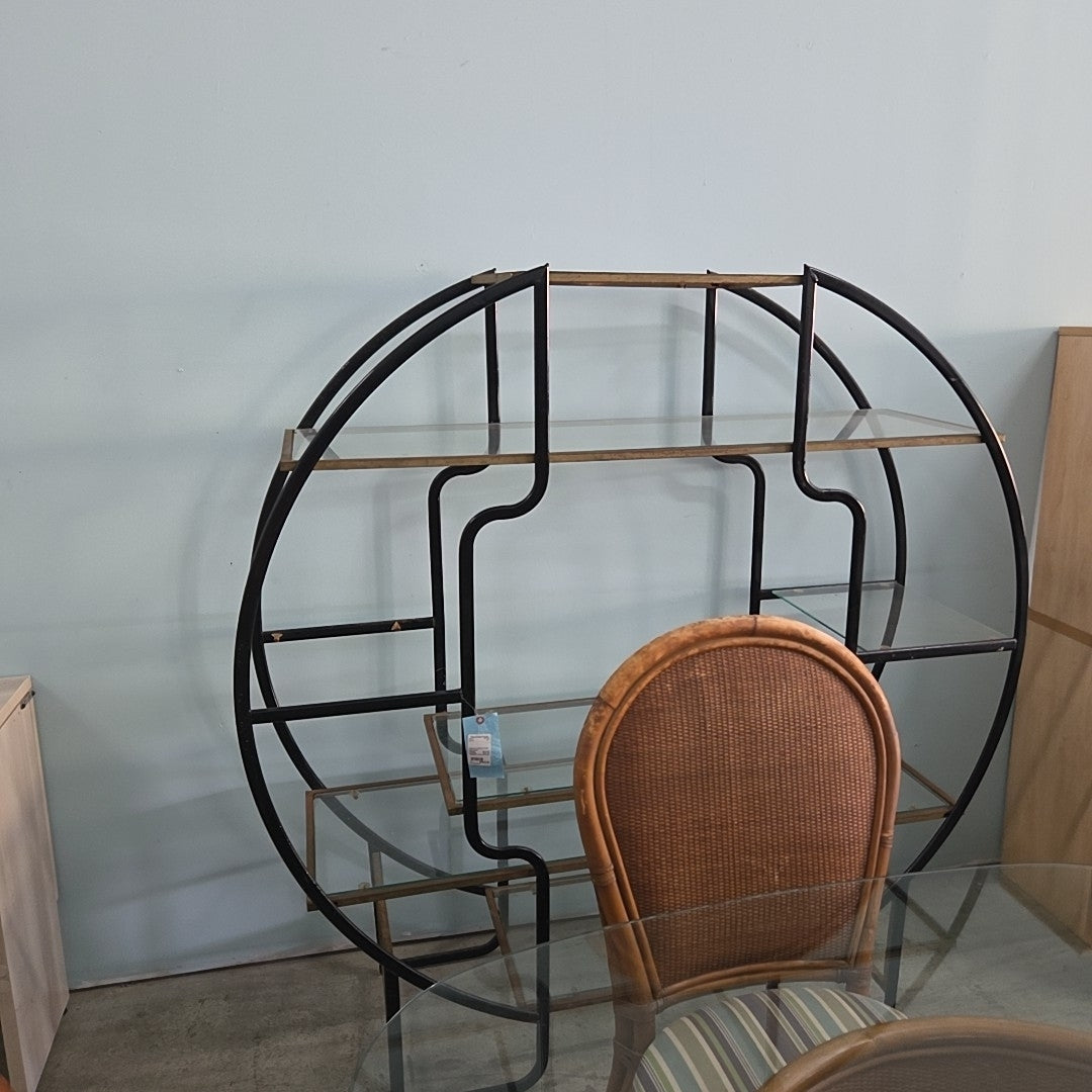 hollywood regency circular room divider