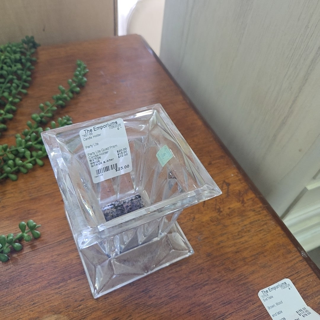 Party Lite Quad Prism Candle Holder