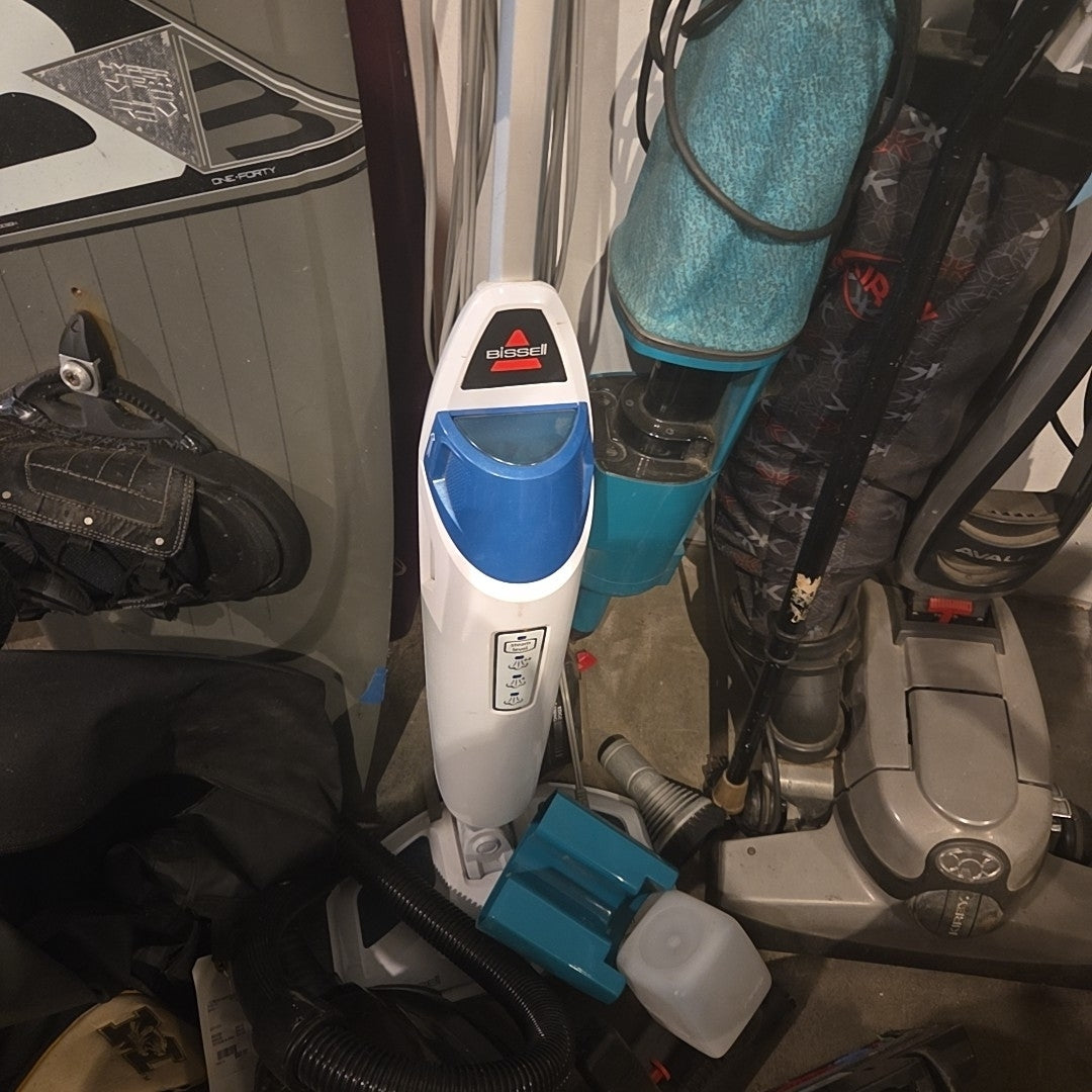 Bissell White/ Blue Steam mop Cleaning Supplies