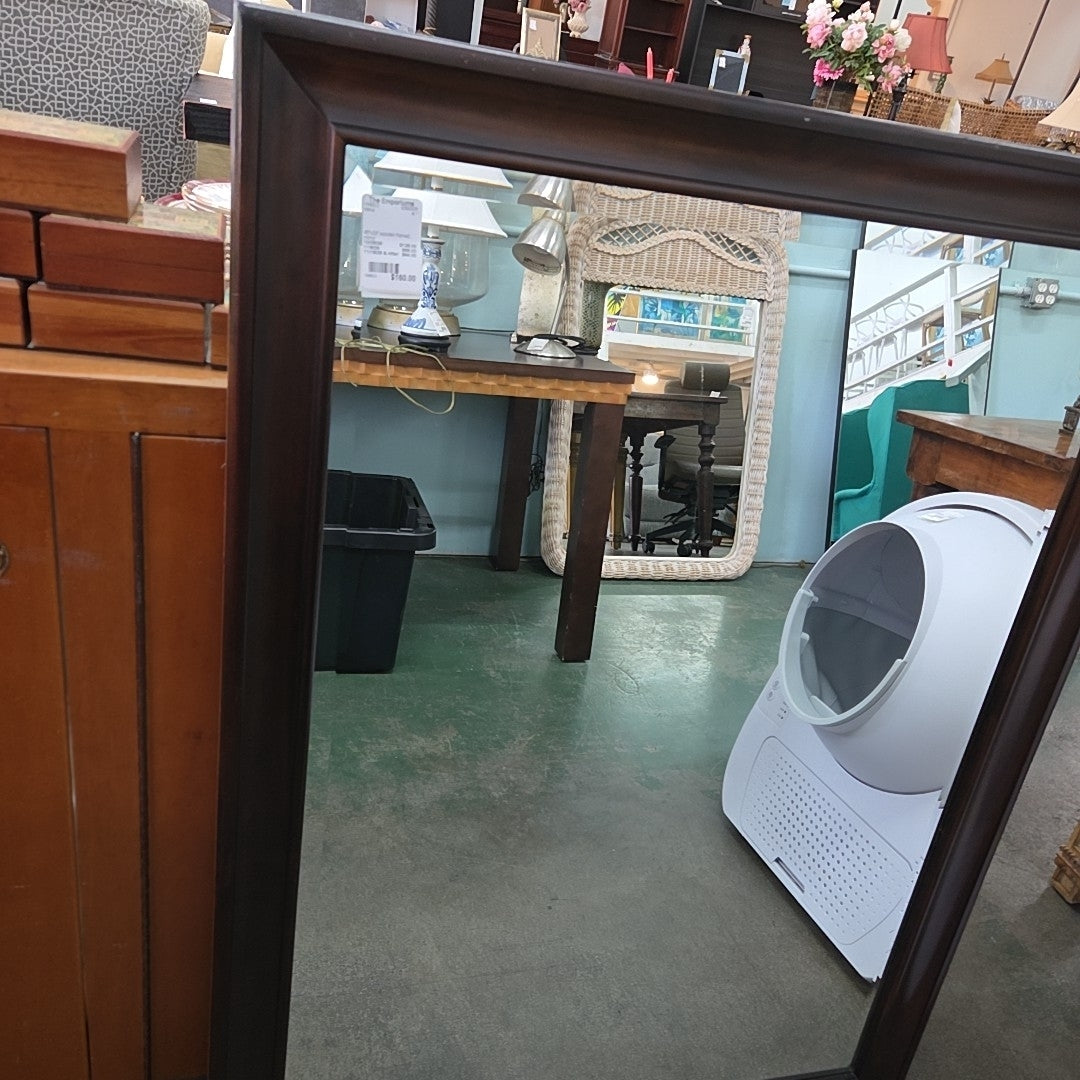 45"x33" wooden framed mirror