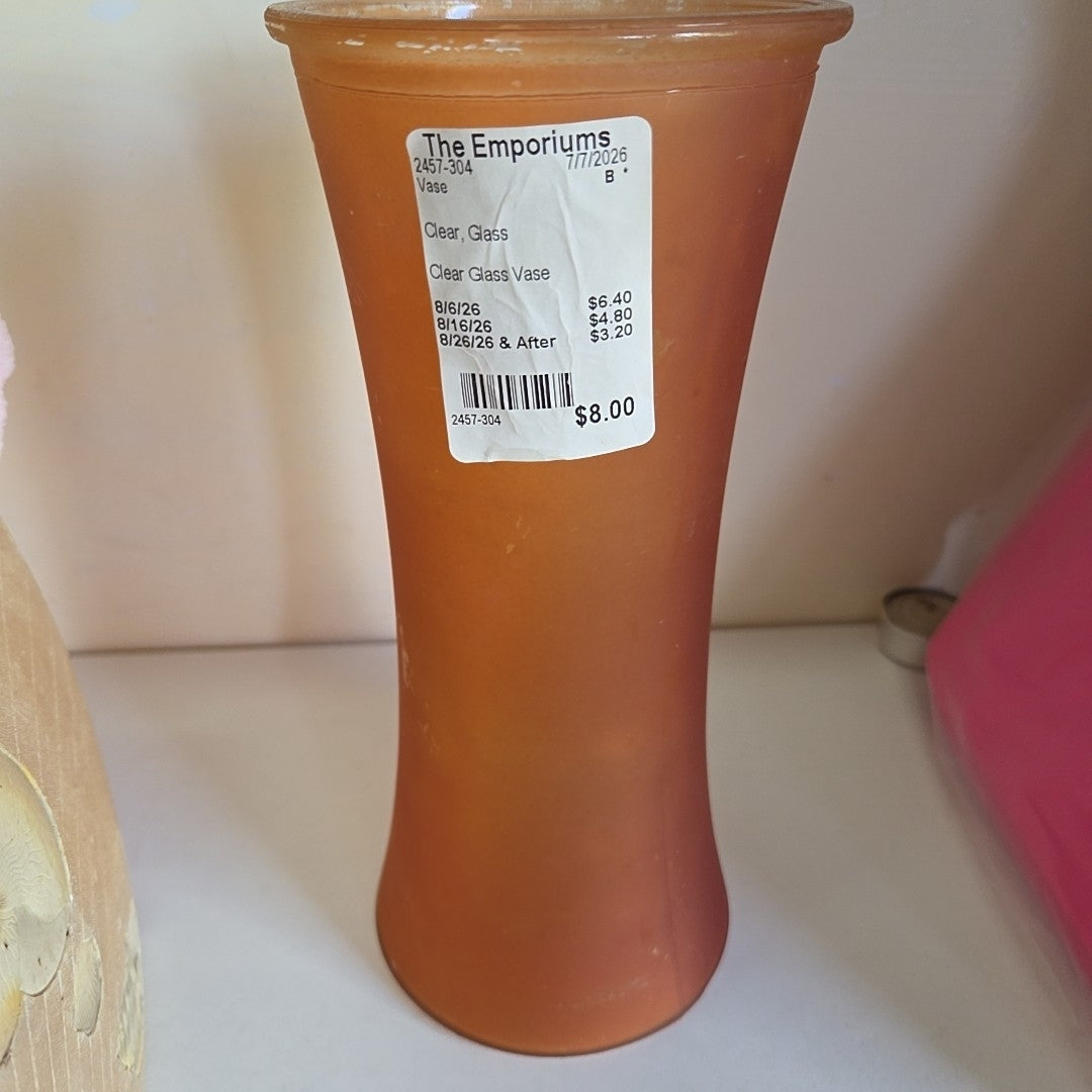 Clear Glass Vase