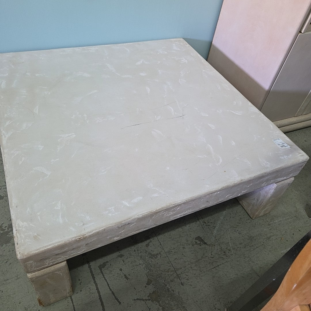 stone parson's coffee table