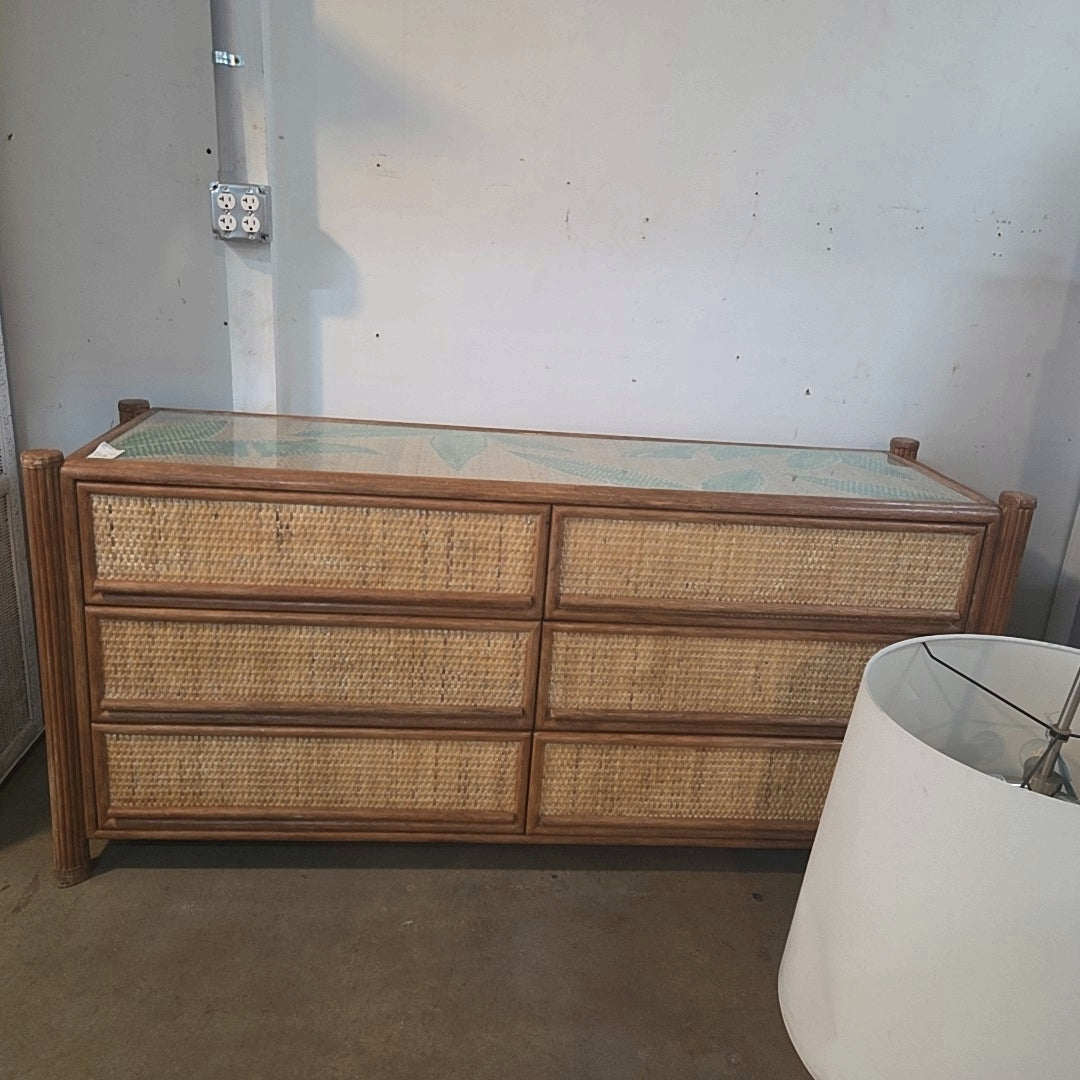 Vintage Tropical bamboo table