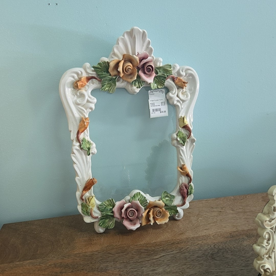 Vintage Porcelain Frame