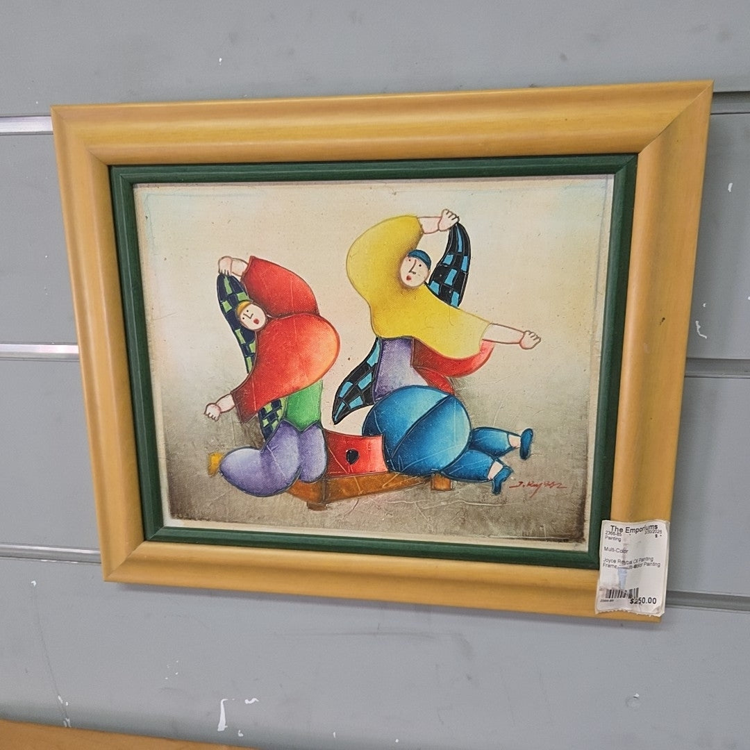 Joyce Roybal Oil Painting Framed  Multi-Color Painting