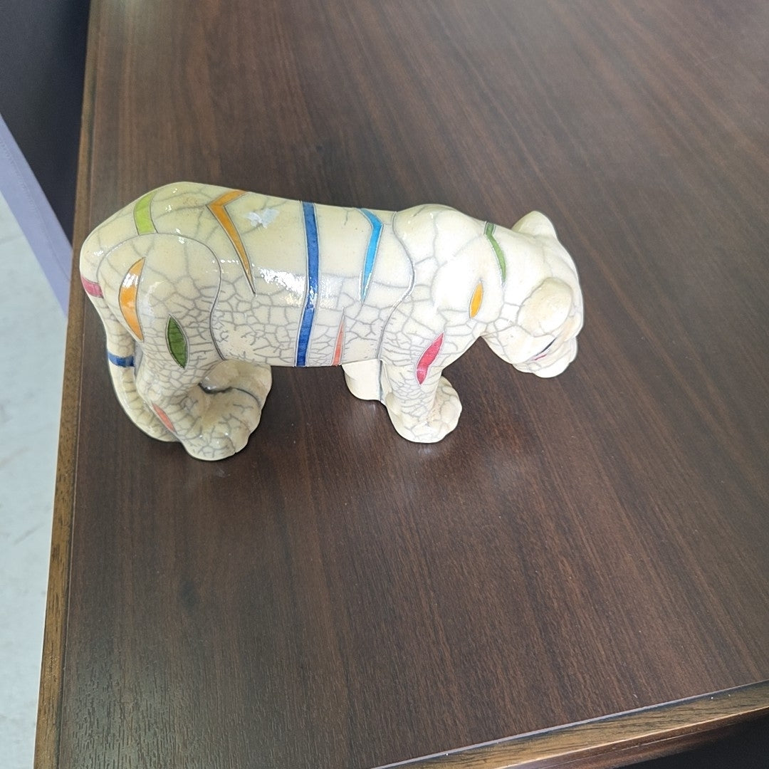 raku pottery lioness- south africa