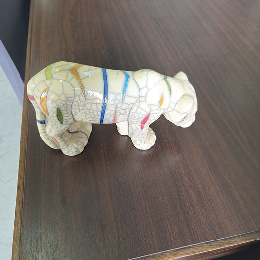 raku pottery lioness- south africa