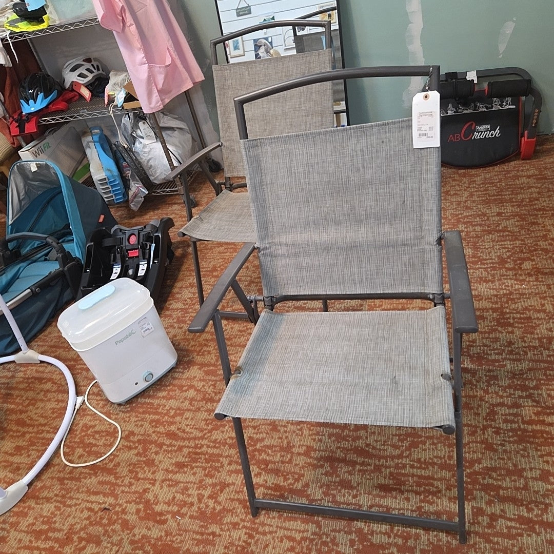 Gray Folding  Chair