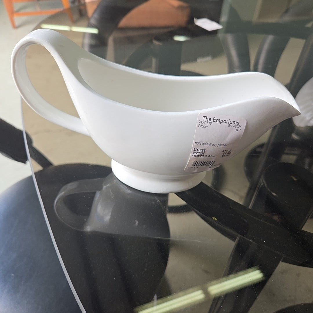 porcelain gravy pitcher