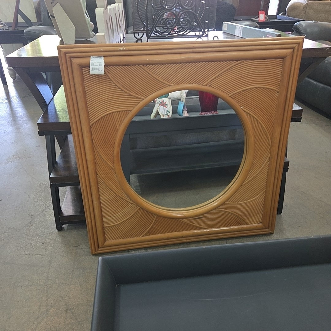 Wicker Mirror