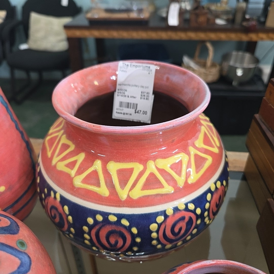 earthworks pottery clay pot