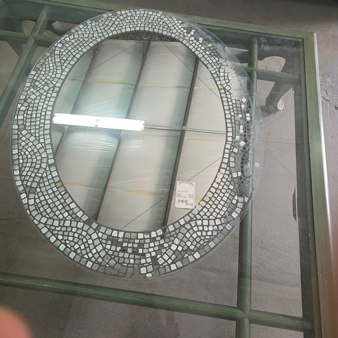 Silver Mosaic Mirror