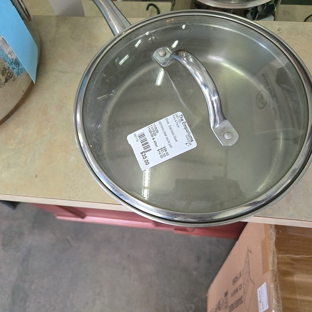 stainless steel saute pan
