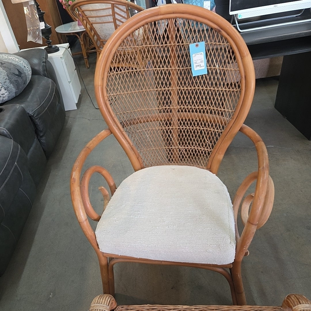 Rattan Balloon Back Chair