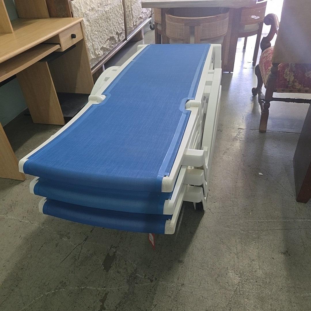 White Sling Lounge Chairs