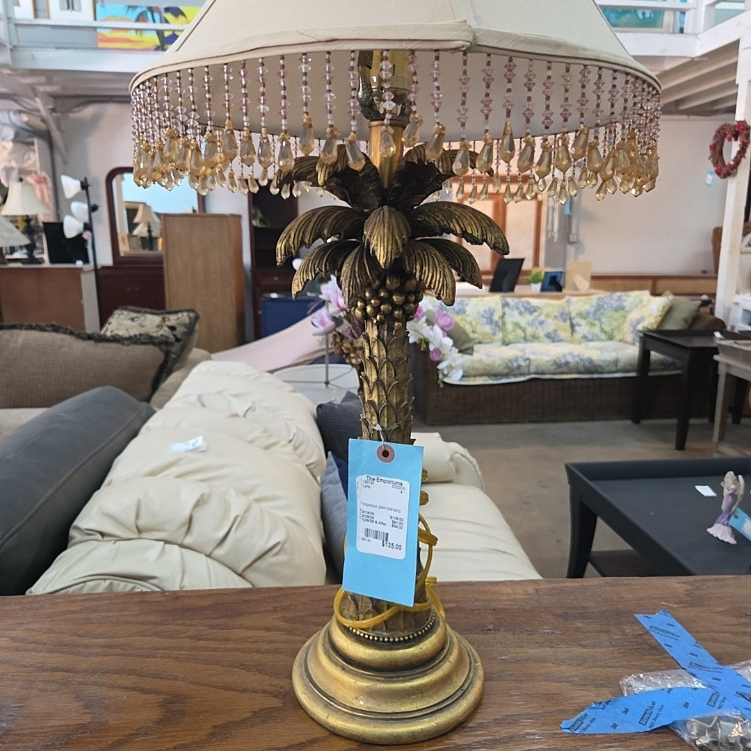 hollywood  plam tree lamp