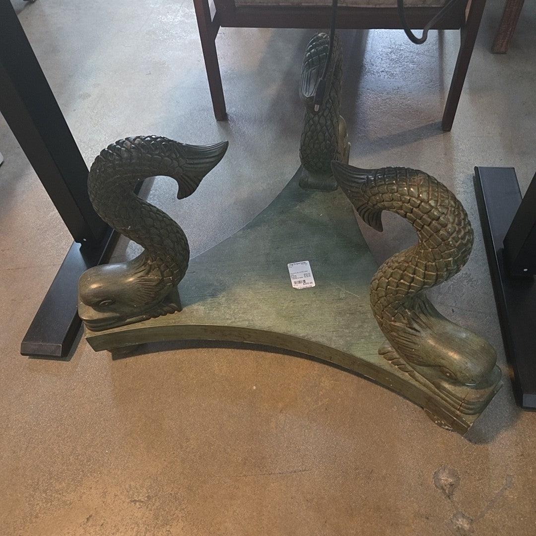 Neoclassical- koi fish table base
