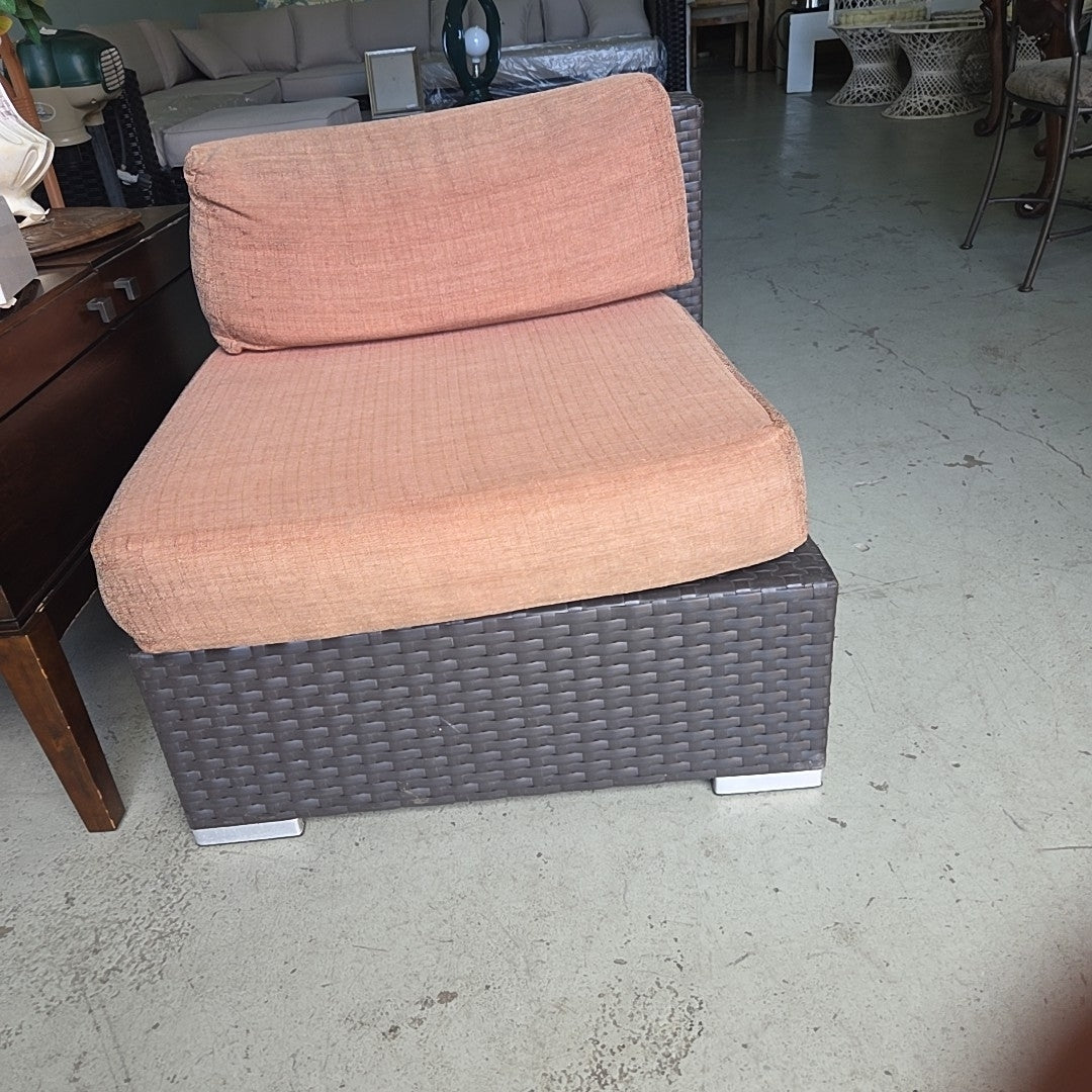Brown/Orange outdoor chair