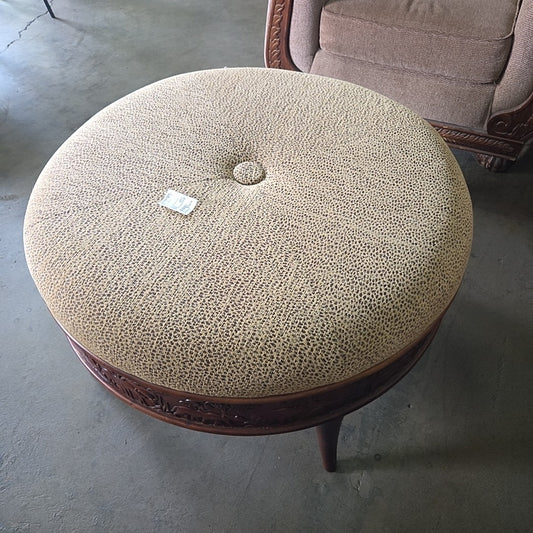 sam moore safari round ottoman