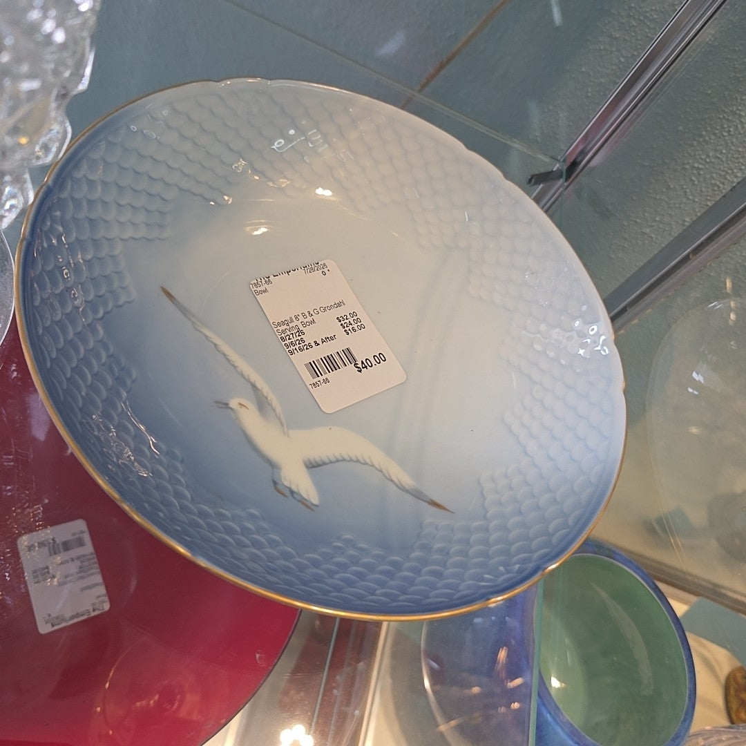 Seagull 8" B & G Grondahl Serving  Bowl