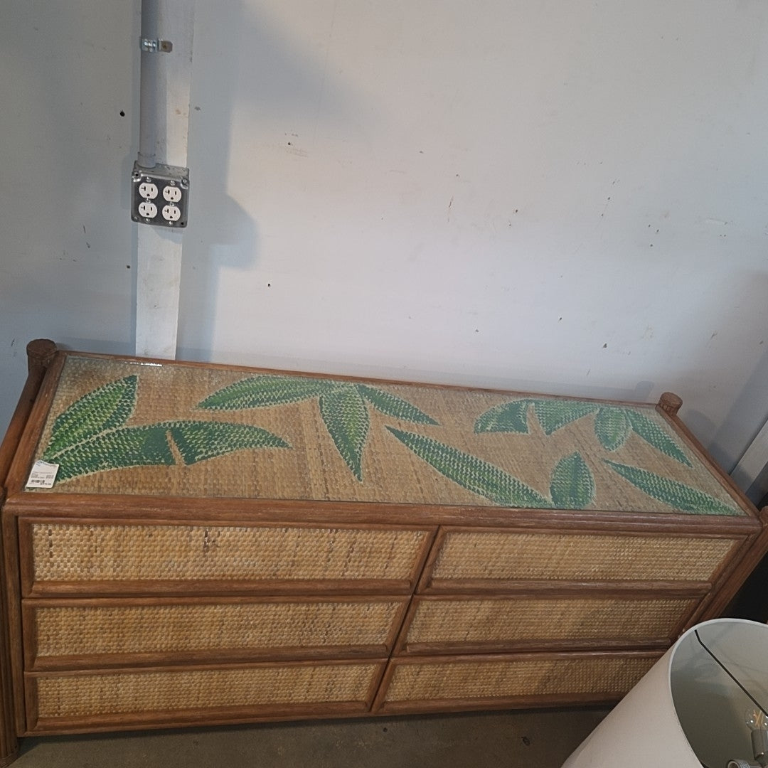Vintage Tropical bamboo table