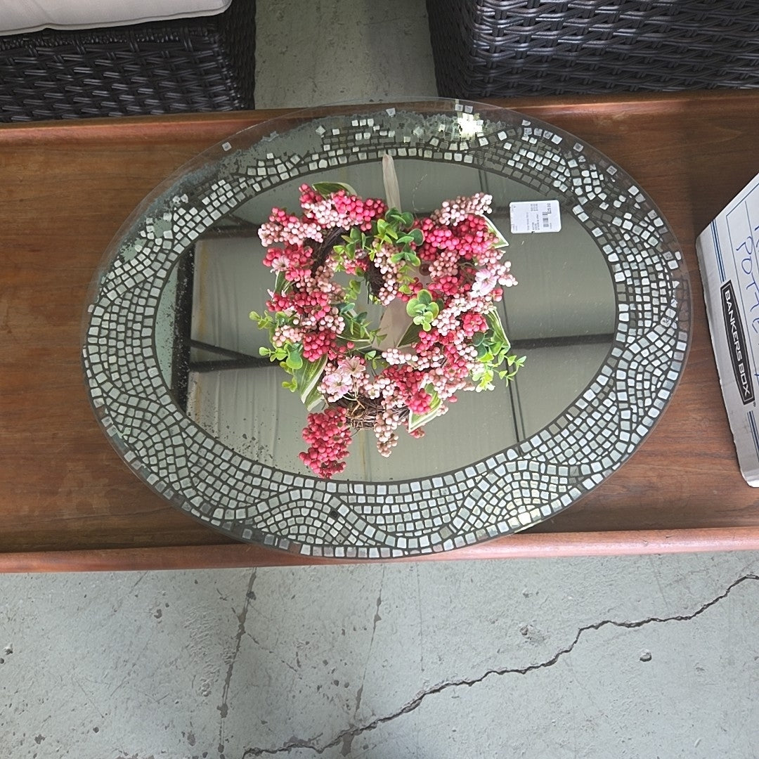 Silver Mosaic Mirror