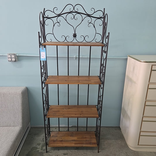 Wood/Metal Bakers Rack