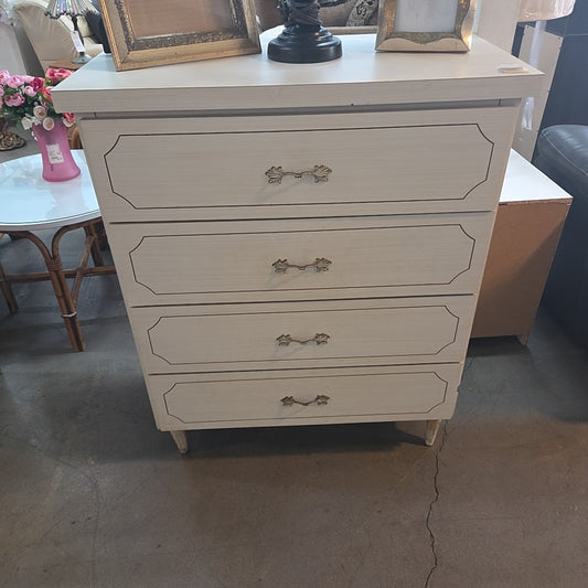 4 Drawer White Dresser