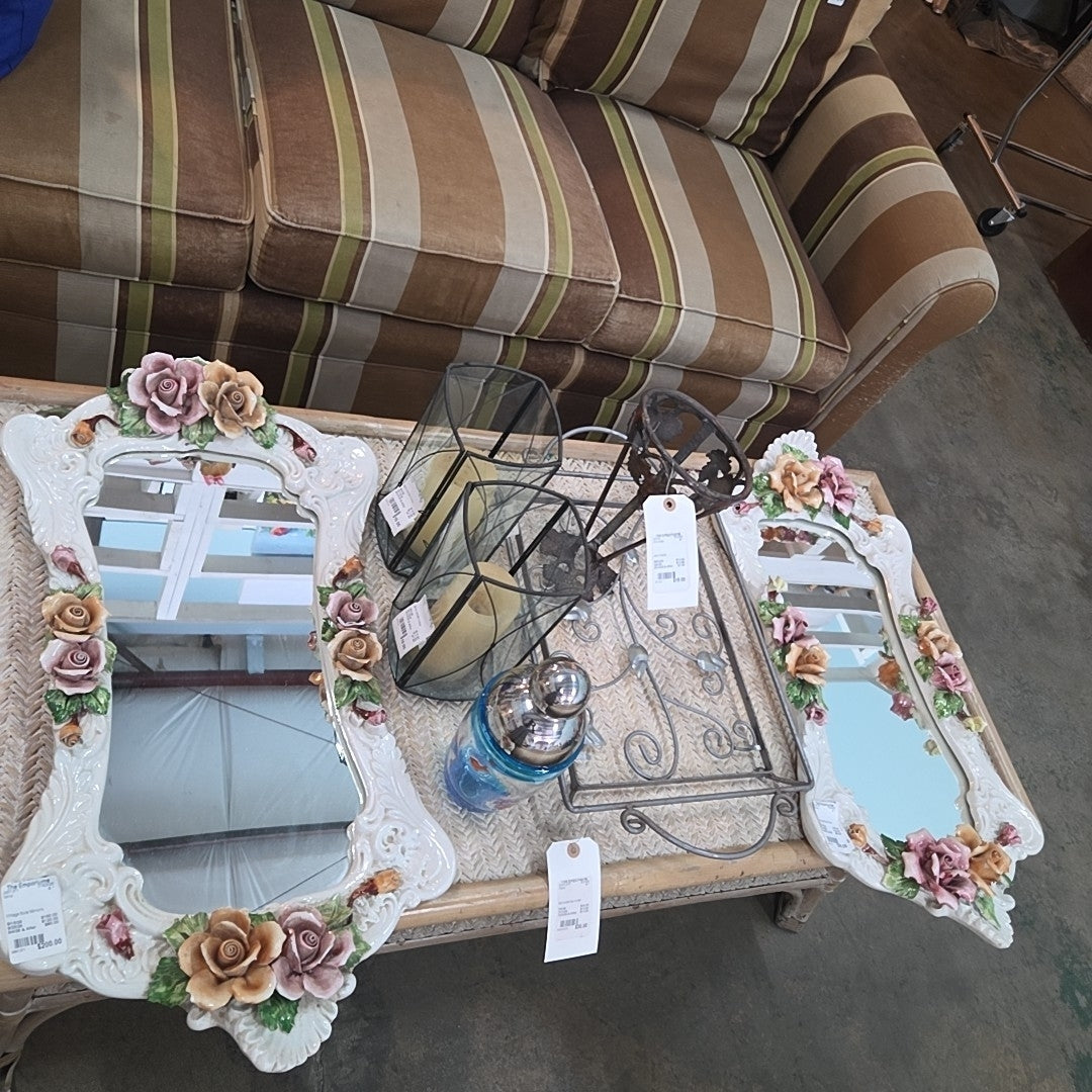 Vintage floral Mirrorrs