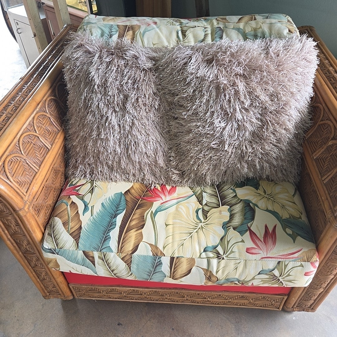 Faux fur pillow