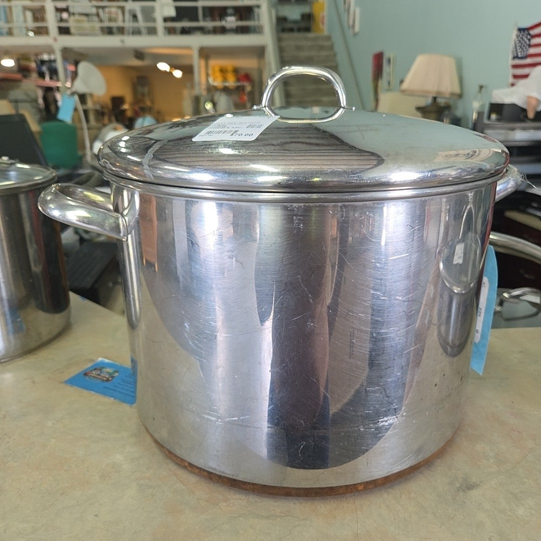 revere ware 16 qt copper bottom stock pot