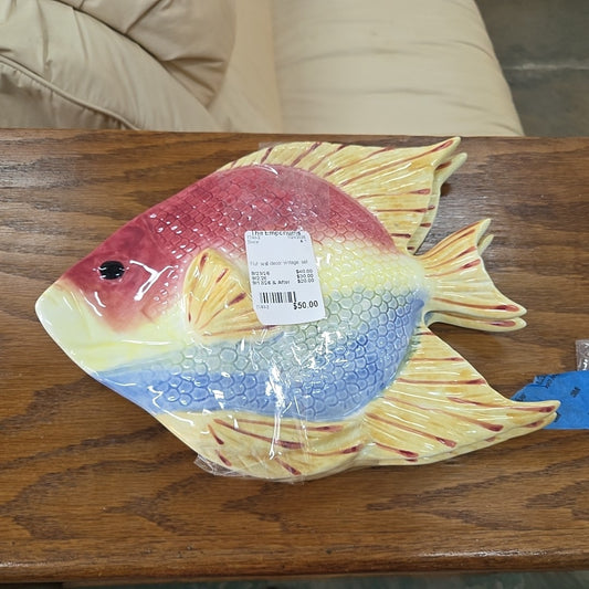 Fish wall decor vintage set