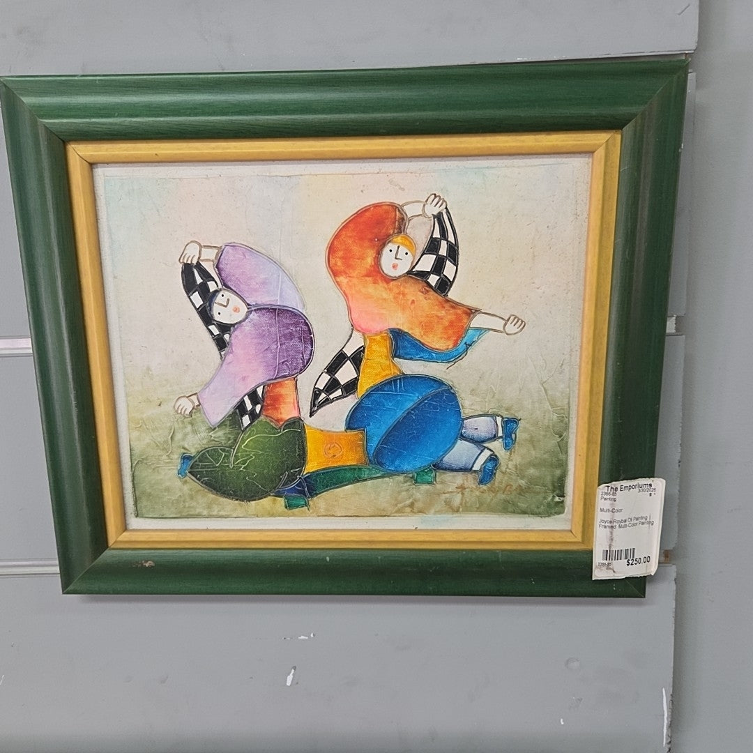 Joyce Roybal Oil Painting Framed  Multi-Color Painting